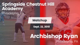 Matchup: Springside Chestnut vs. Archbishop Ryan  2018