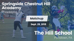 Matchup: Springside Chestnut vs. The Hill School 2018