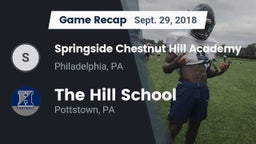 Recap: Springside Chestnut Hill Academy  vs. The Hill School 2018