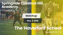 Matchup: Springside Chestnut vs. The Haverford School 2018