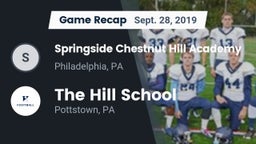 Recap: Springside Chestnut Hill Academy  vs. The Hill School 2019