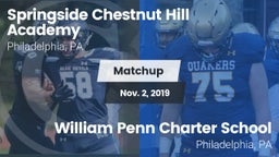 Matchup: Springside Chestnut vs. William Penn Charter School 2019