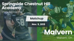 Matchup: Springside Chestnut vs. Malvern  2019