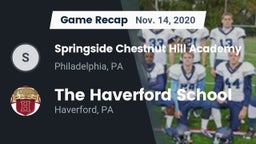 Recap: Springside Chestnut Hill Academy  vs. The Haverford School 2020