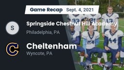 Recap: Springside Chestnut Hill Academy  vs. Cheltenham  2021