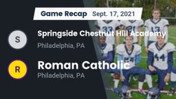 Recap: Springside Chestnut Hill Academy  vs. Roman Catholic  2021