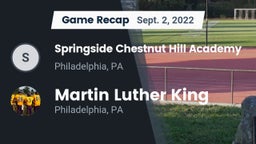 Recap: Springside Chestnut Hill Academy  vs. Martin Luther King  2022