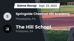 Recap: Springside Chestnut Hill Academy  vs. The Hill School 2022