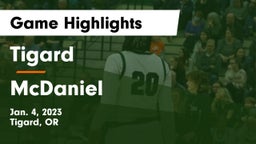 Tigard  vs McDaniel  Game Highlights - Jan. 4, 2023
