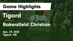 Tigard  vs Bakersfield Christian  Game Highlights - Dec. 29, 2023