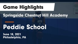 Springside Chestnut Hill Academy  vs Peddie School Game Highlights - June 18, 2021