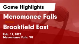 Menomonee Falls  vs Brookfield East  Game Highlights - Feb. 11, 2022