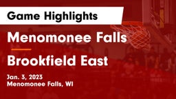 Menomonee Falls  vs Brookfield East  Game Highlights - Jan. 3, 2023