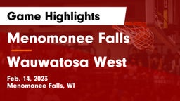 Menomonee Falls  vs Wauwatosa West  Game Highlights - Feb. 14, 2023
