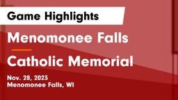 Menomonee Falls  vs Catholic Memorial Game Highlights - Nov. 28, 2023
