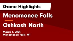 Menomonee Falls  vs Oshkosh North  Game Highlights - March 1, 2024