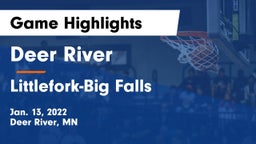 Deer River  vs Littlefork-Big Falls  Game Highlights - Jan. 13, 2022