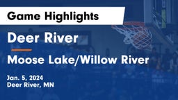 Deer River  vs Moose Lake/Willow River  Game Highlights - Jan. 5, 2024