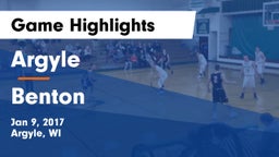 Argyle  vs Benton Game Highlights - Jan 9, 2017