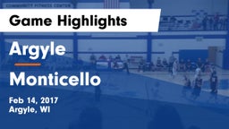 Argyle  vs Monticello Game Highlights - Feb 14, 2017