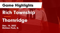Rich Township  vs Thornridge  Game Highlights - Dec. 14, 2023