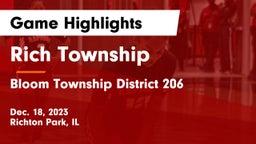 Rich Township  vs Bloom Township  District 206 Game Highlights - Dec. 18, 2023