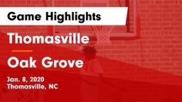 Thomasville  vs Oak Grove  Game Highlights - Jan. 8, 2020
