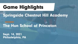 Springside Chestnut Hill Academy  vs The Hun School of Princeton Game Highlights - Sept. 14, 2021