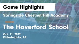 Springside Chestnut Hill Academy  vs The Haverford School Game Highlights - Oct. 11, 2022