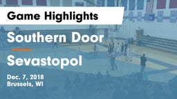 Southern Door  vs Sevastopol  Game Highlights - Dec. 7, 2018