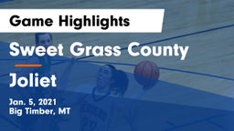 Sweet Grass County  vs Joliet  Game Highlights - Jan. 5, 2021