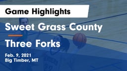 Sweet Grass County  vs Three Forks  Game Highlights - Feb. 9, 2021