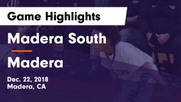 Madera South  vs Madera  Game Highlights - Dec. 22, 2018