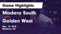 Madera South  vs Golden West  Game Highlights - Dec. 15, 2018