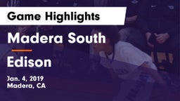 Madera South  vs Edison  Game Highlights - Jan. 4, 2019