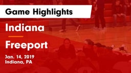 Indiana  vs Freeport  Game Highlights - Jan. 14, 2019