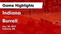 Indiana  vs Burrell  Game Highlights - Jan. 28, 2019