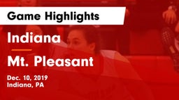 Indiana  vs Mt. Pleasant  Game Highlights - Dec. 10, 2019