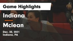 Indiana  vs Mclean Game Highlights - Dec. 30, 2021