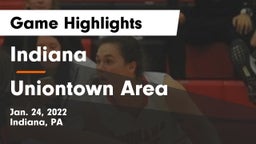 Indiana  vs Uniontown Area  Game Highlights - Jan. 24, 2022