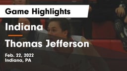 Indiana  vs Thomas Jefferson Game Highlights - Feb. 22, 2022