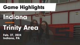 Indiana  vs Trinity Area  Game Highlights - Feb. 27, 2024