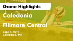 Caledonia  vs Fillmore Central  Game Highlights - Sept. 5, 2019