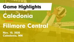Caledonia  vs Fillmore Central  Game Highlights - Nov. 10, 2020