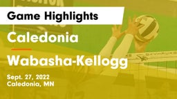 Caledonia  vs Wabasha-Kellogg  Game Highlights - Sept. 27, 2022