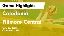 Caledonia  vs Fillmore Central  Game Highlights - Oct. 18, 2022