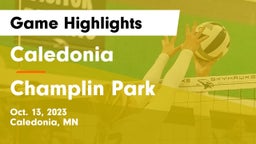 Caledonia  vs Champlin Park  Game Highlights - Oct. 13, 2023
