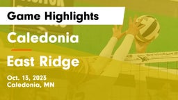 Caledonia  vs East Ridge  Game Highlights - Oct. 13, 2023