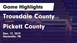 Trousdale County  vs Pickett County  Game Highlights - Dec. 17, 2019