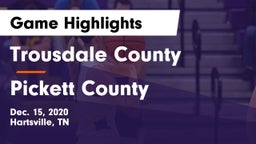 Trousdale County  vs Pickett County  Game Highlights - Dec. 15, 2020
